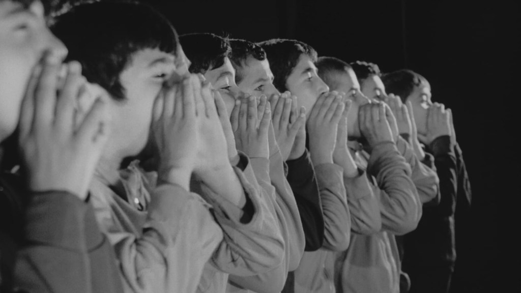 Children in the Iranian new wave movie Downpour (Ragbar, 1972), directed by Bahram Beyzaie