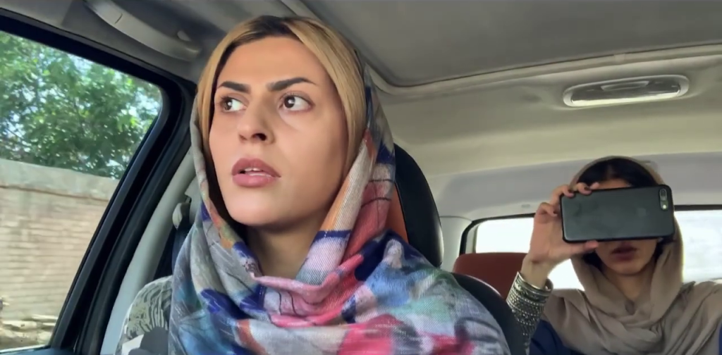 Shabnam Yousefi and Solmaz Panahi in Jafar Panahi’s movie Hidden (2020)